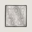 Della Cavalleria scarf 45, noir/blanc/anthracite