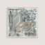 Les Tresors d'un Artiste scarf 45, gris bleuté/blanc/beige