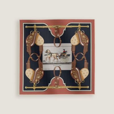 Foulard Hermès Carrick à Pompe – Soie Verte – Écharpe Occasion Luxe