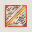 Les Courses scarf 45, vermillon/jaune/multicolore, no stock