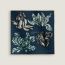Tulipomanie Detail 45方巾, 海軍藍/板岩深灰/羅登呢綠