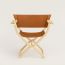 Pippa folding armchair, gold