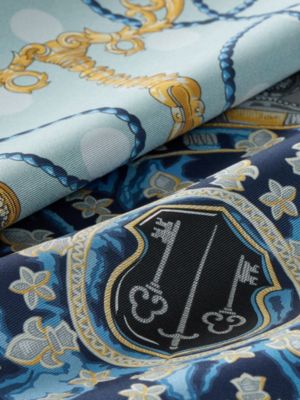 Les Cles double face scarf 90, View: Detail, detail, view 6 of 7