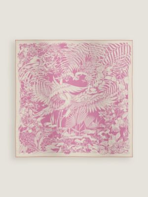 Flamingo Party Tattoo double face scarf 90, View: Flat, flat, view 4 of 6