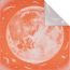 Clair de Lune double face scarf 90, orange/gris/blanc, no stock