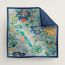 Splash Park double face scarf 90, marine/vert/multicolore