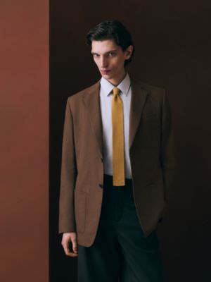 シルクニットタイ 5&nbsp;cm《ドゥ・タン》, イメージ: 着用例, worn, ビュー2の2