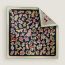 Caracteristick double face scarf 90, caban/rose/multicolore