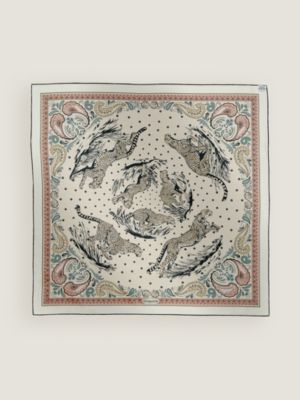 Guepards Bandana double face scarf 90, View: Back, back, view 5 of 6