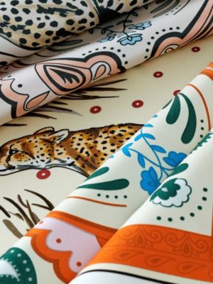 Guepards Bandana double face scarf 90, View: Detail, detail, view 6 of 6