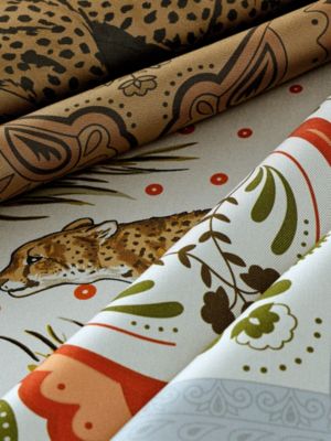 Guepards Bandana double face scarf 90, View: Detail, detail, view 6 of 6