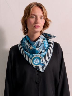 Pony Pit Stop double face scarf 90, View: Worn, worn, view 2 of 6