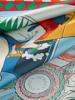 Pony Pit Stop double face scarf 90, View: Detail, detail, view 6 of 6