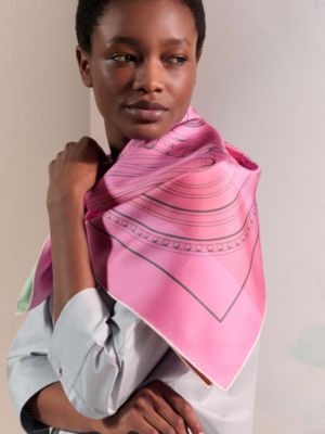 Grand Tralala double face scarf 90, View: Worn, worn, view 2 of 6
