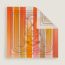 Grand Tralala double face scarf 90, orange/corail/jaune d'or