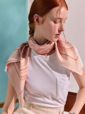 Grand Tralala double face scarf 90, View: Worn, worn, view 4 of 7