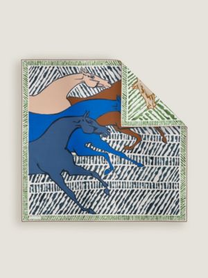Au Triple Galop double face scarf 90