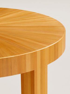 Table basse ronde Rééditions J.-M. Frank par Hermès, Vue: vue de face, front, vue 3 sur 3