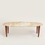 Metiers oval table, gold