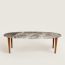Metiers oval table, gold