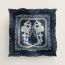 Brides de Gala Bandana a Pois scarf 70, marine foncé/noir/blanc, no stock