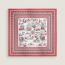 Tatouages Marins Bandana studded scarf 70, bois de rose/blanc/noir