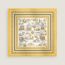 Tatouages Marins Bandana studded scarf 70, jaune paille/blanc/noir