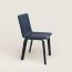 Chaise Sellier chair without armrests, bleu marine