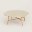 Les Necessaires d'Hermès satellite coffee table, medium model, naturel