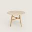 Les Necessaires d'Hermès satellite coffee table, small model, naturel