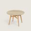 Les Necessaires d'Hermès satellite coffee table, small model, beige