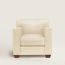 Reeditions J.-M. Frank by Hermès Club armchair, ivoire