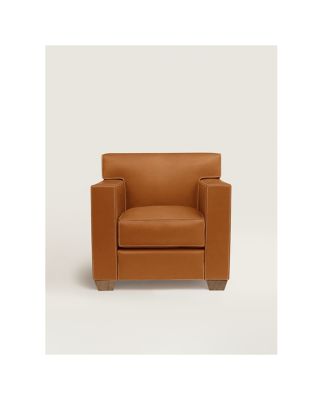Reeditions J.-M. Frank by Hermès Club armchair, View: , worrn, view 2 of 4