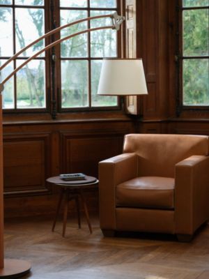 Fauteuil club Rééditions J.-M. Frank par Hermès, Vue: vue de face, front, vue 4 sur 4