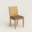 Reeditions Jean-Michel Frank par Hermès dining chair with armrests, étoupe