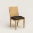 Reeditions Jean-Michel Frank par Hermès dining chair with armrests, ébène, We will notify you when this product is back in stock