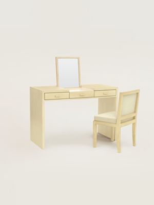 Reeditions J.-M. Frank par Hermès dressing table chair, View: front, front, view 4 of 4