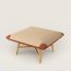 Les Necessaires d'Hermès "carre d'assise" low stool, high model 85, fauve/cannelle, We will notify you when this product is back in stock