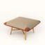 Les Necessaires d'Hermès "carre d'assise" low stool, high model 85, fauve/seigle