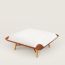 Les Necessaires d'Hermès "carre d'assise" low stool, medium model 85, fauve/naturel