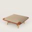 Les Necessaires d'Hermès "carre d'assise" low stool, medium model 85, fauve/seigle