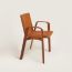 La Chaise Sellier dining chair with armrests, gold