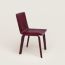 La Chaise Sellier dining chair with armrests, rouge H