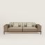 Sofa Sellier 2 places, étoupe/gris ponce