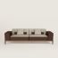 Sofa Sellier 2-seater, chocolat/ébène
