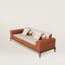 Sofa Sellier 2 places, fauve/cannelle