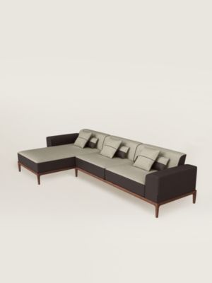 Sofa Sellier 2-seater with chaise lounge