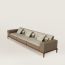 Sofa Sellier 3 places, étoupe/gris ponce