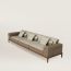 Sofa Sellier 3 places, étoupe/gris ponce