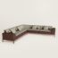 Sofa Sellier 5-seater corner, chocolat/ébène, We will notify you when this product is back in stock